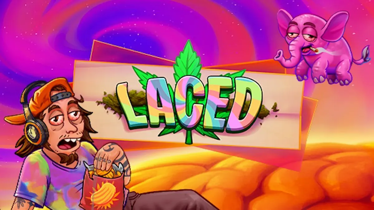 Visual na representasyon ng Laced slot na may mga luxury icons at neon aesthetic
