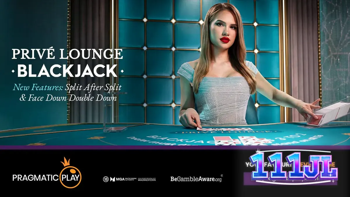 Live dealer blackjack table sa isang luxury casino setting